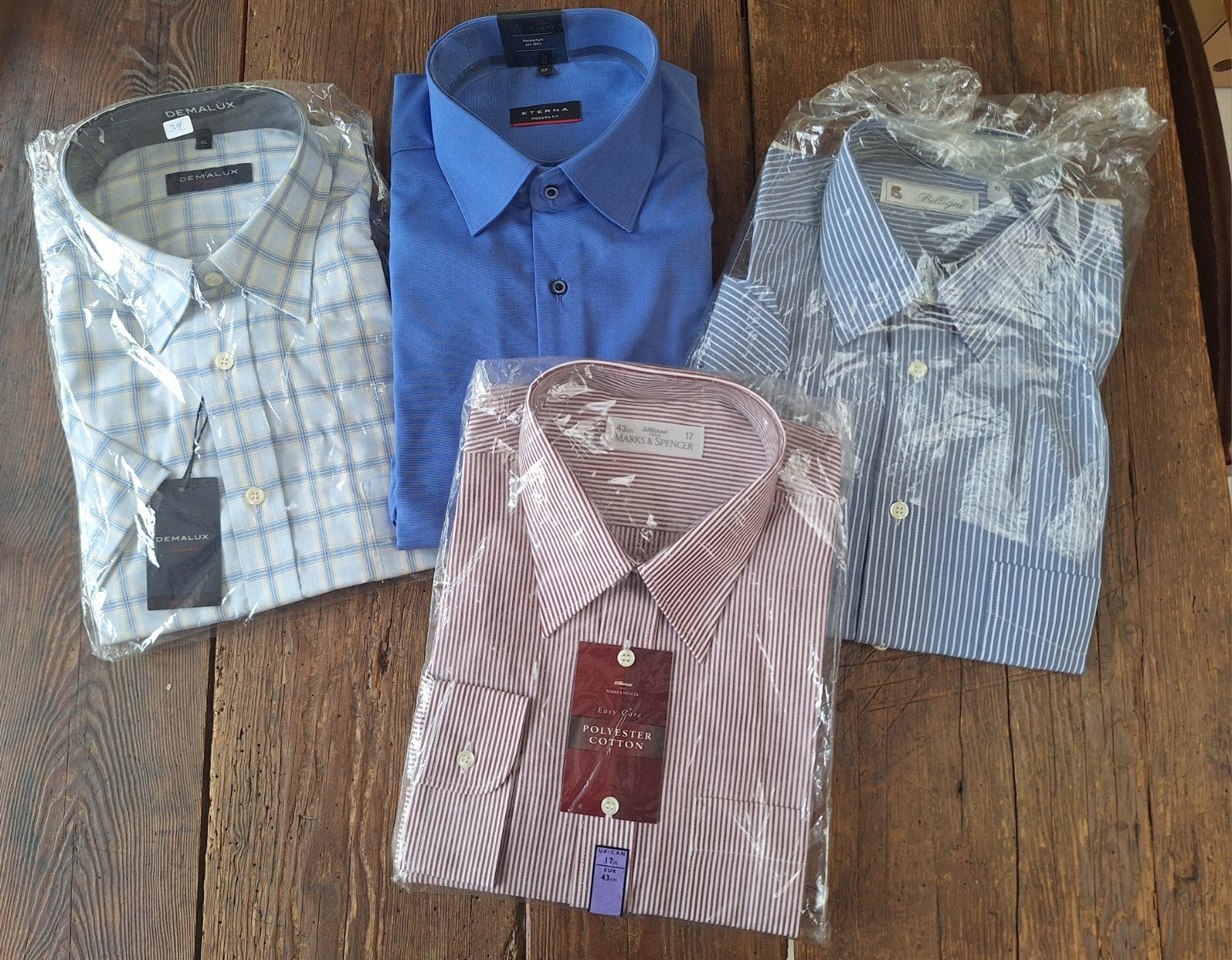 4 nieuwe hemden XL, Kleding | Heren, Ophalen of Verzenden