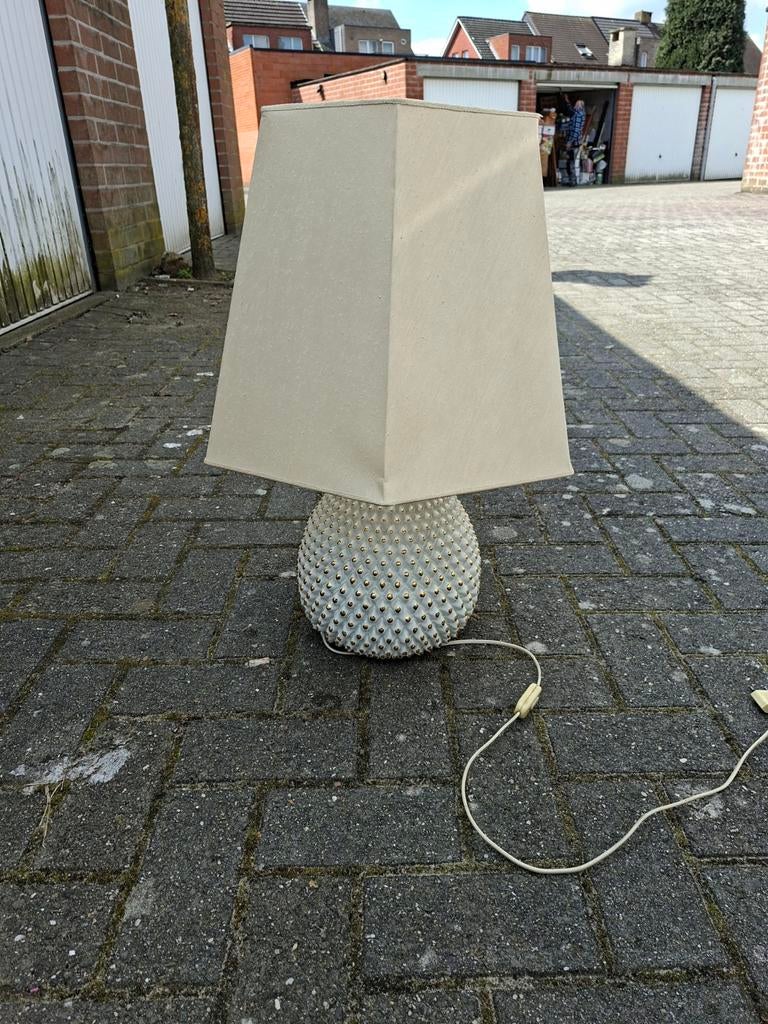 Witte schemerlamp in perfecte staat nieuw 200eu nu 60 euro, Ophalen