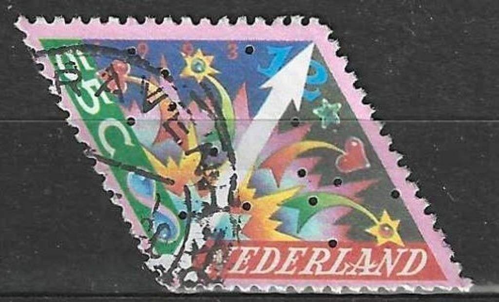 Nederland 1993 - Yvert 1460 - Kerst en Nieuwjaar (ST), Postzegels en Munten, Verzenden, Gestempeld