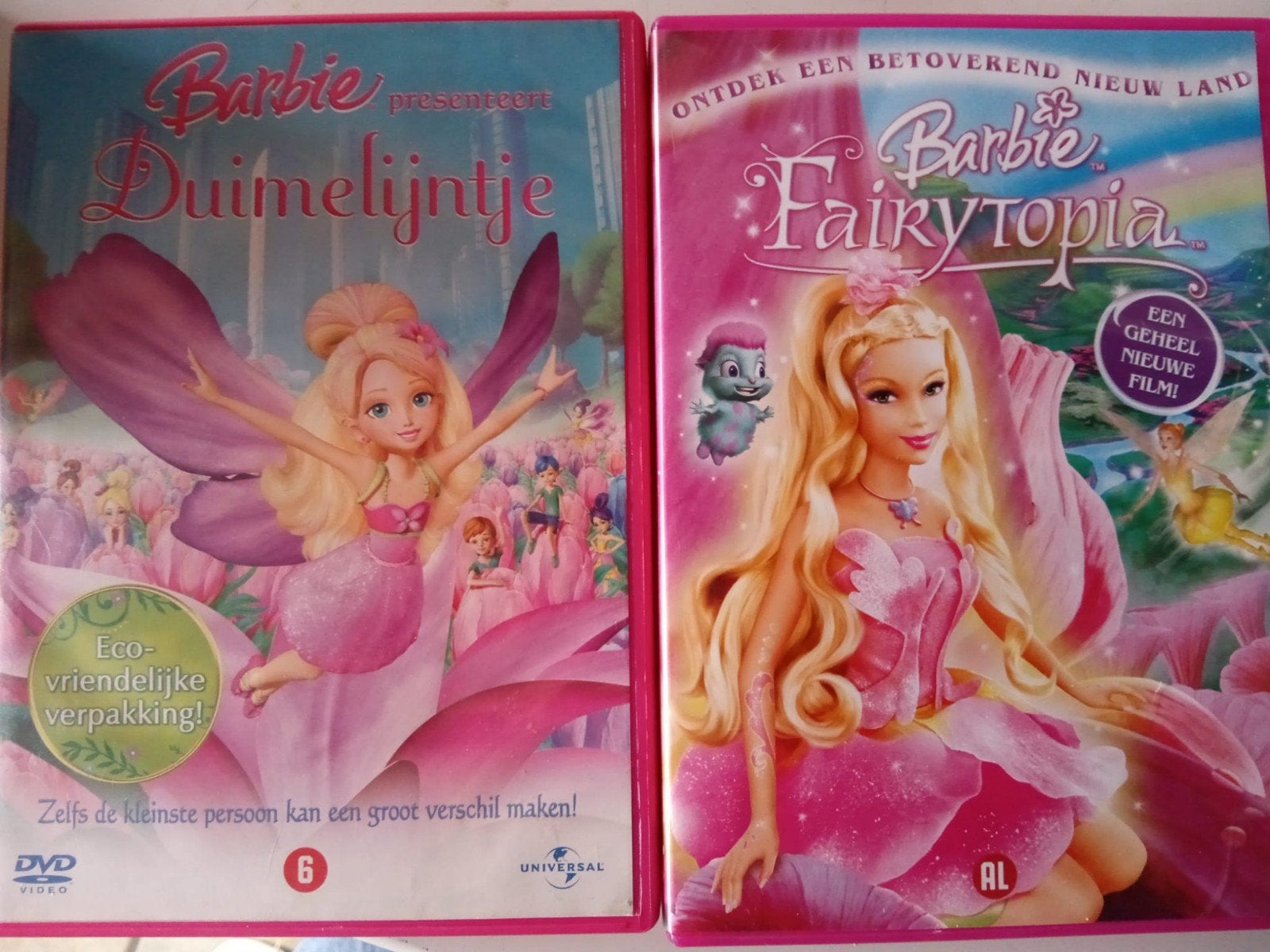Barbie dvd's, Ophalen