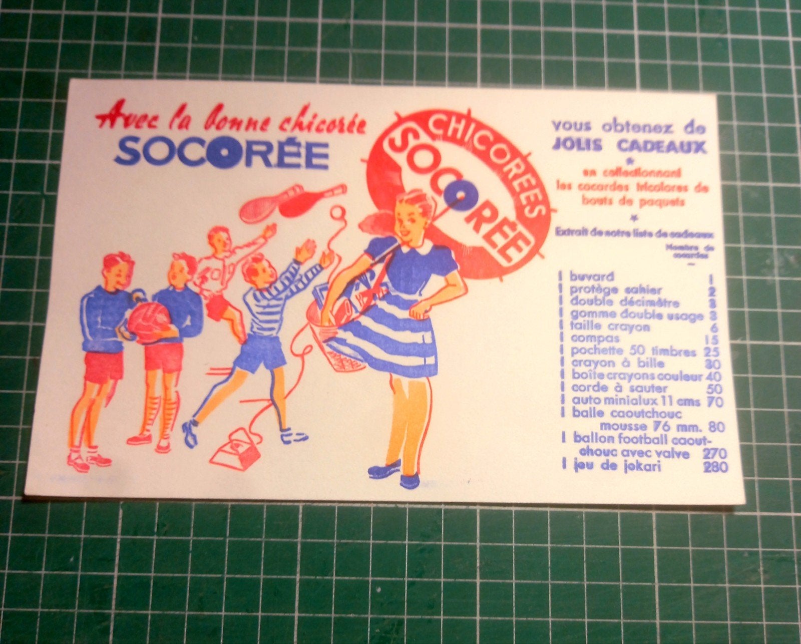 Buvard Chicorées Socorée, Collections, Enlèvement ou Envoi