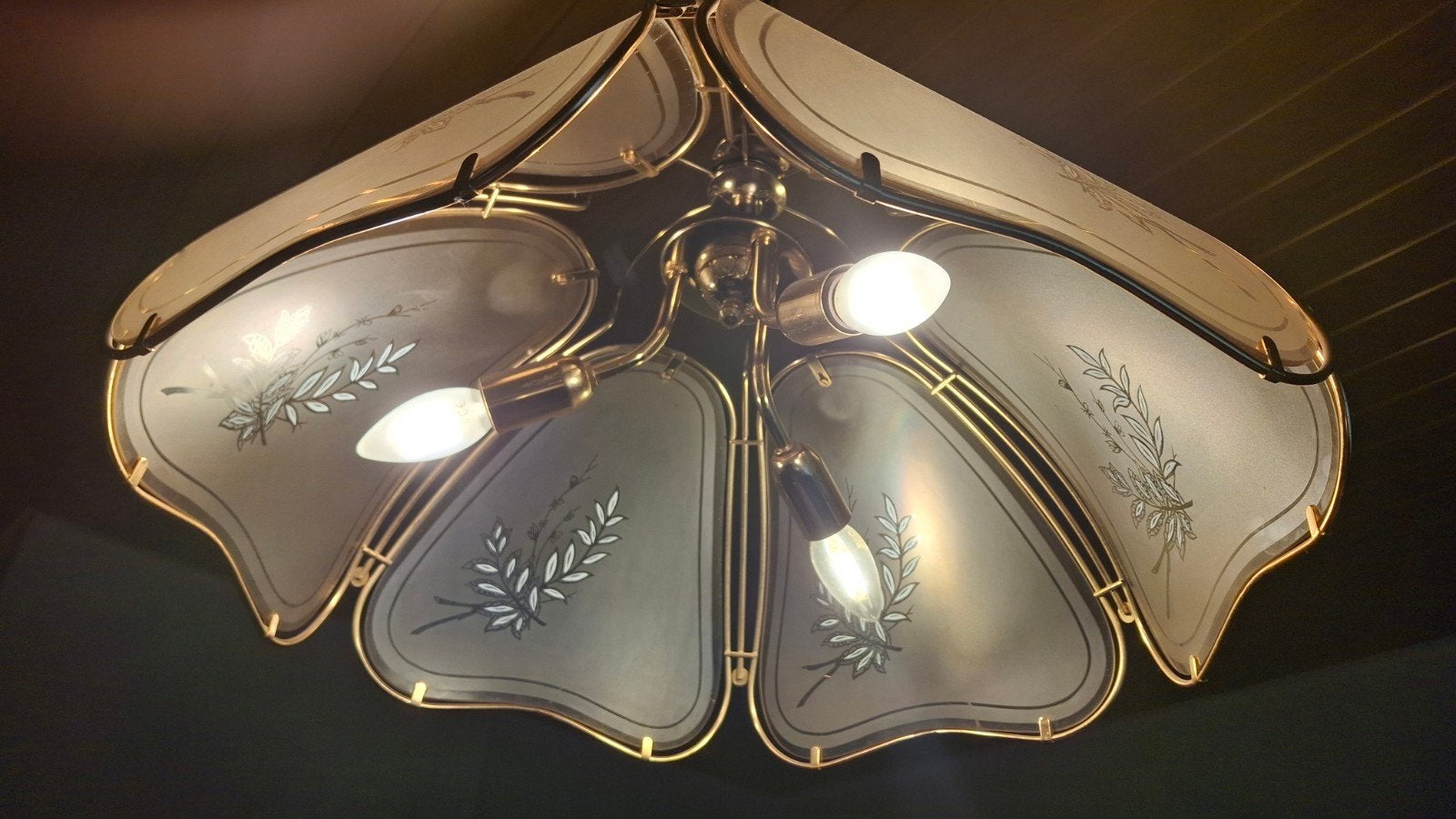 ancienne lampe suspendue rétro vintage des années 1960, Maison & Meubles, Enlèvement, Suspension, Vintage