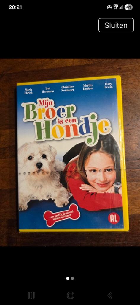 Mijn Broer is een Hondje  - DVD, Cd's en Dvd's, Alle leeftijden, Ophalen of Verzenden, Nieuw in verpakking