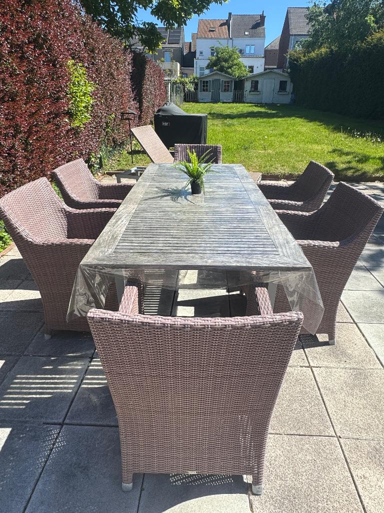 BRISTOL TUINSET IN GEWEVEN HARS - MET KUSSENS, Tuin en Terras, Tuinsets en Loungesets, Ophalen