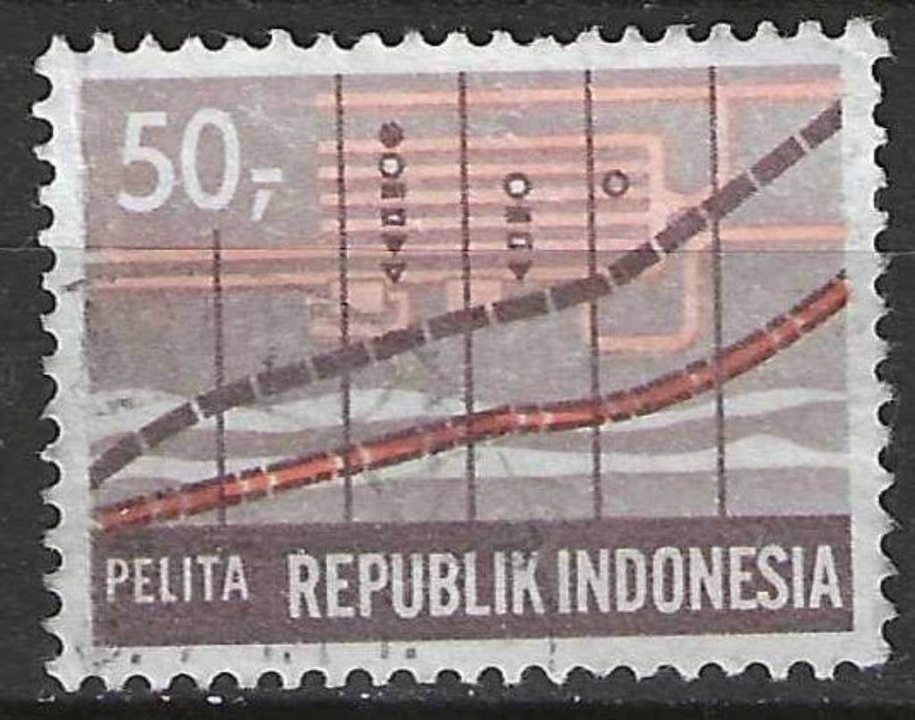 Indonesie 1969 - Yvert 581 - Vijfjarenplan (ST), Postzegels en Munten, Verzenden, Gestempeld