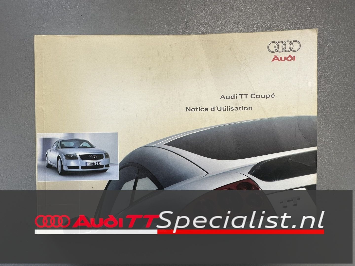 Instructieboekje orgineel FR Audi TT MK1 8N Coupé, Enlèvement ou Envoi, Utilisé