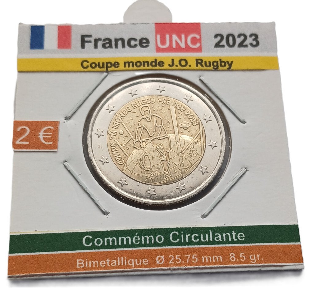 FRANCE 2 euros JO PARIS (RUGBY) 2023 UNC, Postzegels en Munten, Munten | Europa | Euromunten, Verzenden, Frankrijk, 2 euro, Losse munt
