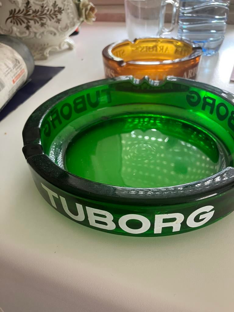 Asbak Tuborg, Ophalen of Verzenden, Zo goed als nieuw, Asbak
