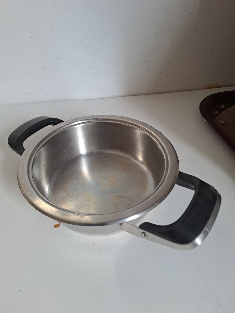 Casserole inox, Enlèvement, Comme neuf, Inox, Casserole ou Cocotte-minute