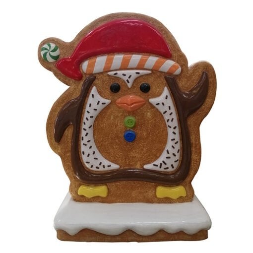 Gingerbread penguin with base 122 x 92 x 46 cm