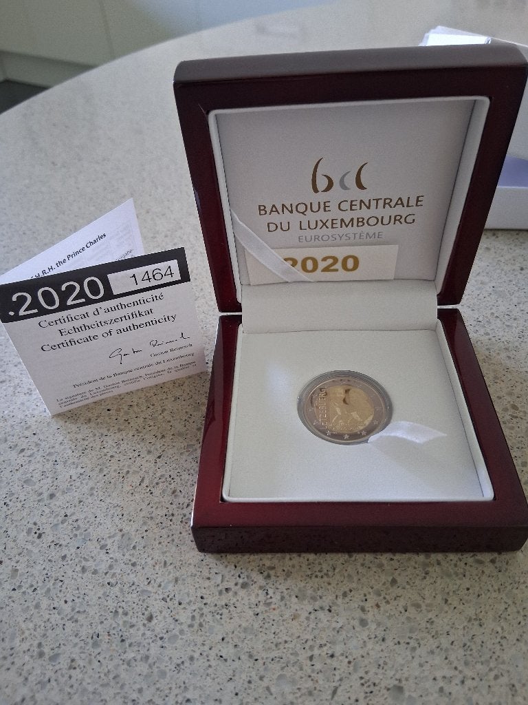 2 euro Luxemburg 2020 Prins Charles Proof, Timbres & Monnaies, Enlèvement ou Envoi, Luxembourg, 2 euros, Monnaie en vrac