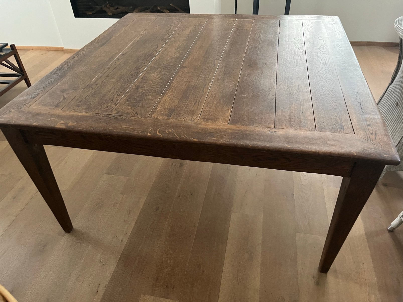 Eiken vierkante tafel, Maison & Meubles, Carré, Enlèvement, Utilisé, Chêne
