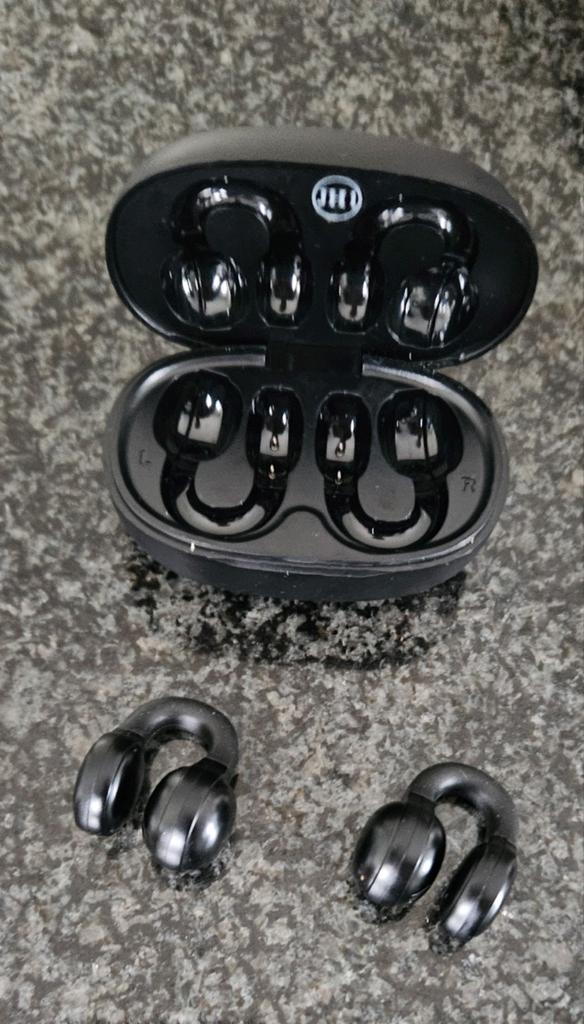 Silicone bone conduction oorclips. Nieuw, Telecommunicatie, Mobiele telefoons | Oordopjes, Ophalen, Nieuw, Zwart, Bluetooth