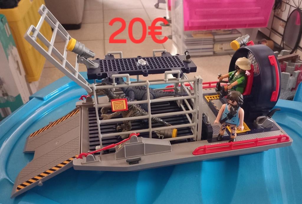 Playmobil luchtkussenboot met dinosaurussen, Kinderen en Baby's, Speelgoed | Playmobil, Ophalen