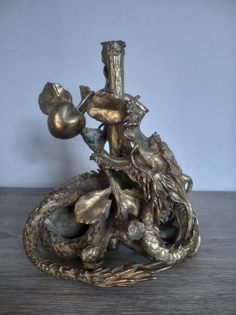 Chinees Bronzen Draken Beeld !, Ophalen, Beeld