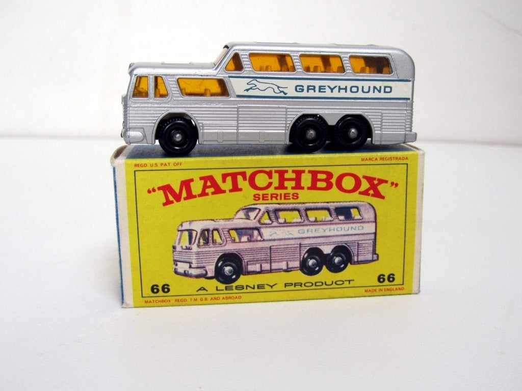 GMC Greyhound Bus (1966) Lesney Matchbox Regular Wheels, Hobby & Loisirs créatifs, Voitures miniatures | 1:87, Enlèvement ou Envoi