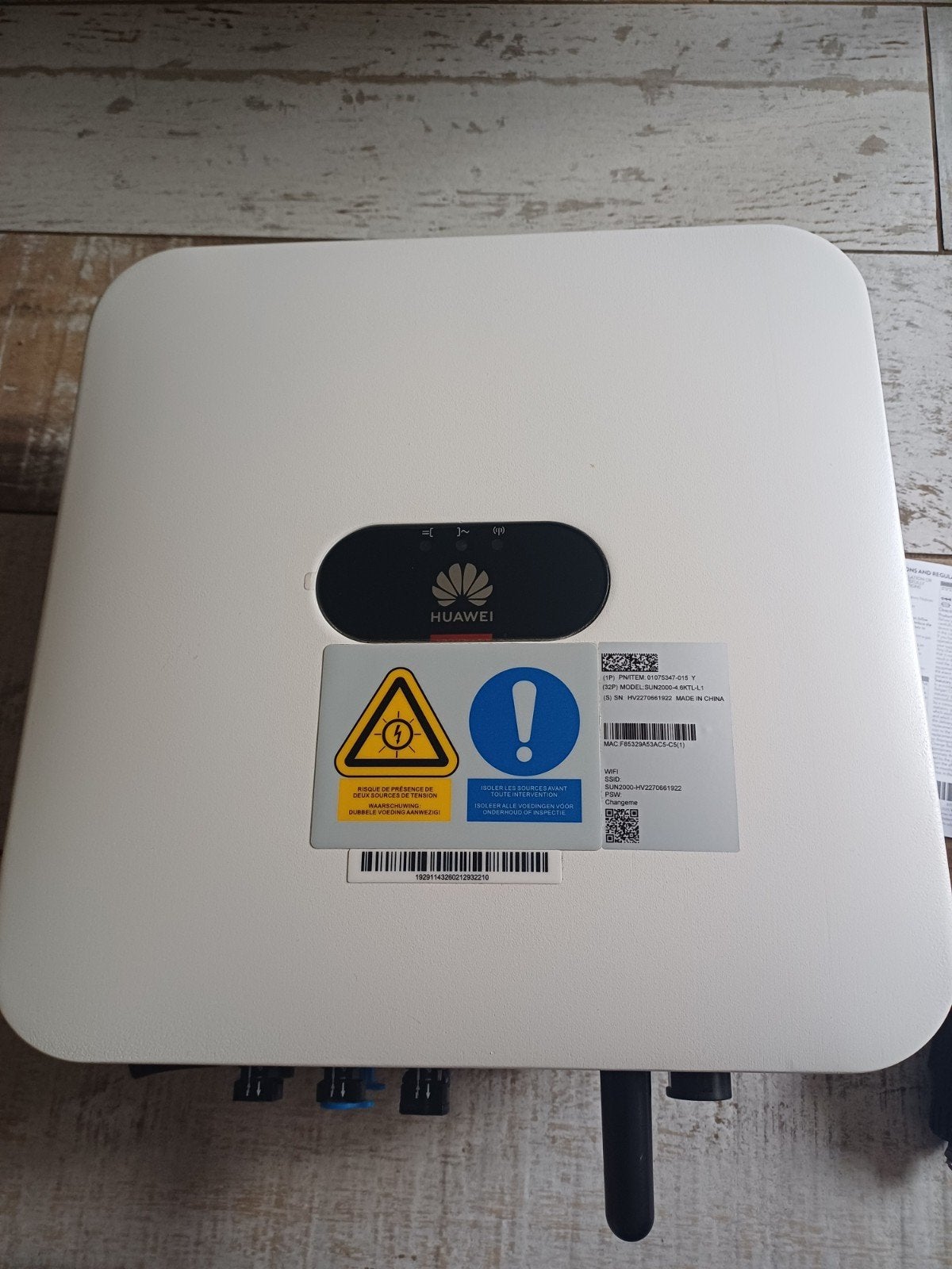 Huawei omvormer SUN2000-4.6KTL-L1, Ophalen