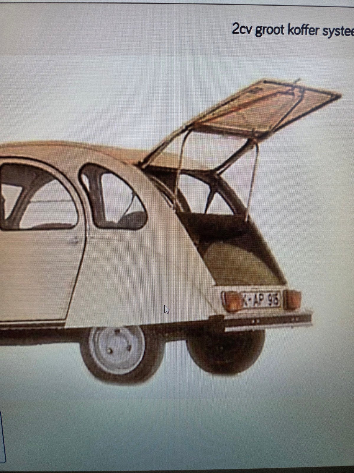 Koffervergroter voor Citroen 2cv, Auto-onderdelen, Gebruikt, Ophalen of Verzenden, Achter, Achterklep