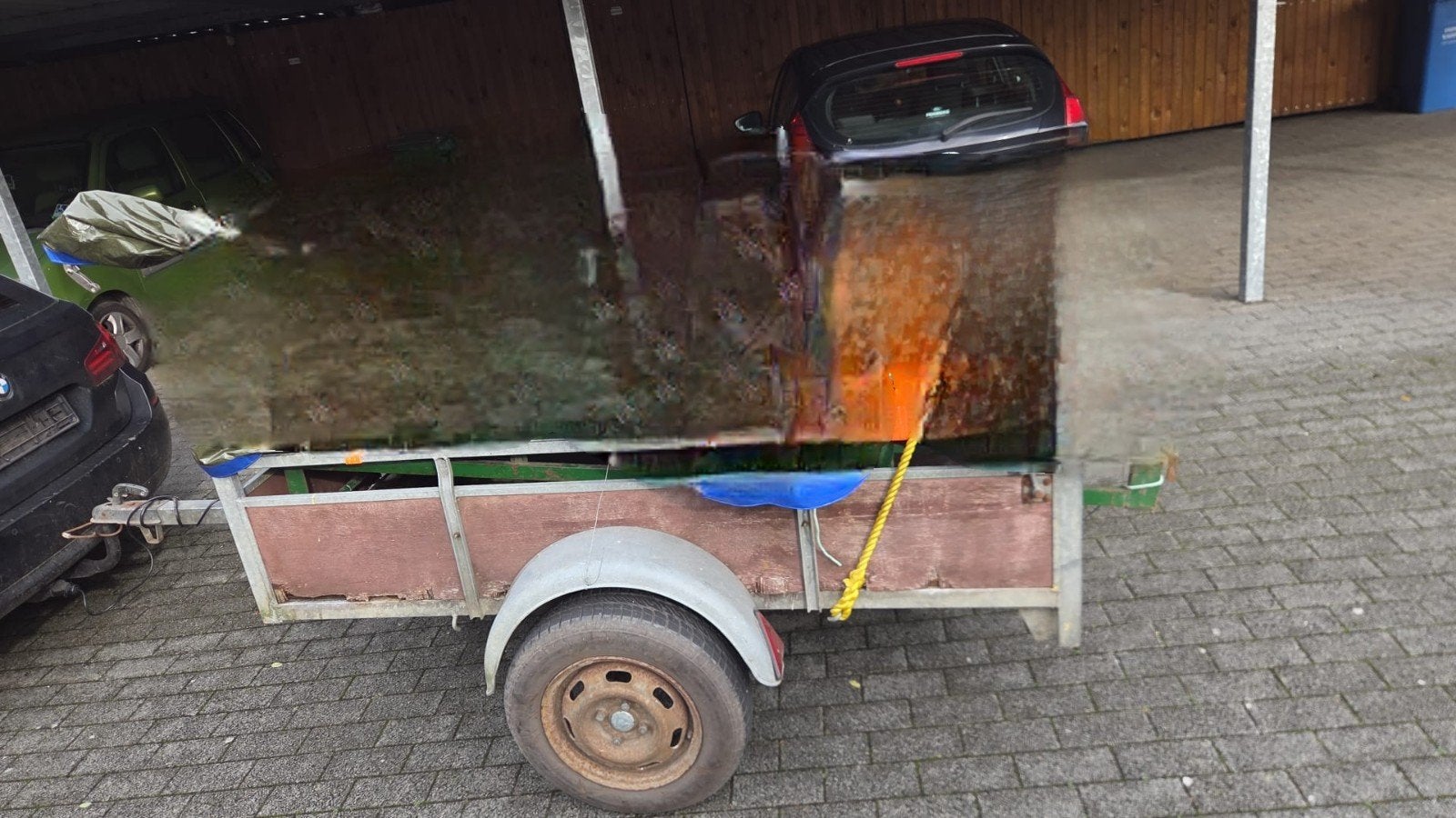 aanhangwagen 200x120 cm, Auto diversen, Ophalen, Gebruikt