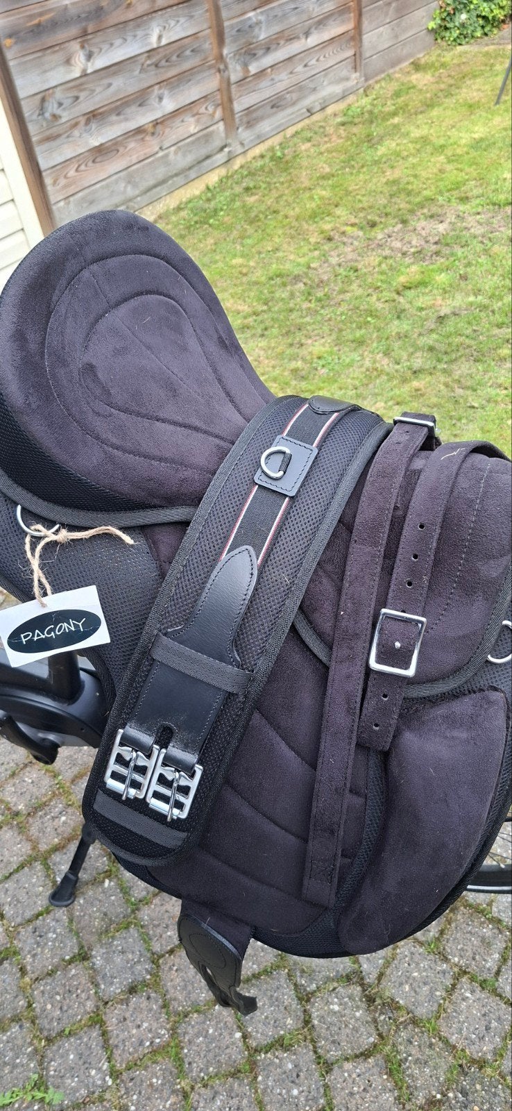 Pagony boomloos zadel 17 inch zwart, Dieren en Toebehoren, Ophalen of Verzenden, Zwart, Singel