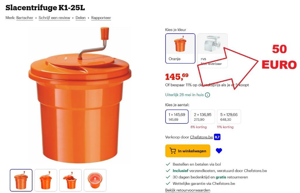 Slacentrifuge, Ophalen, Gebruikt, Wassen en Drogen