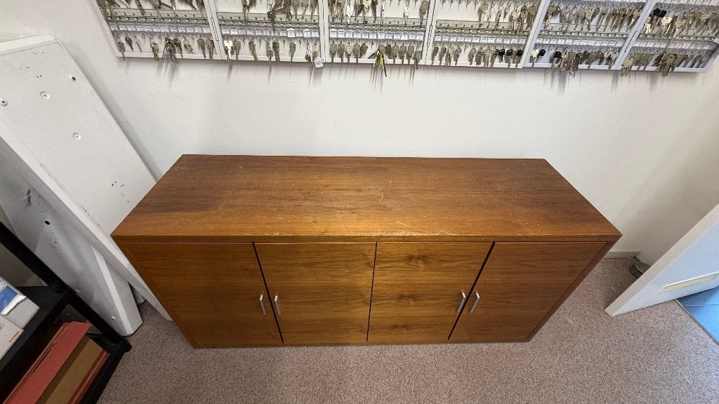 Lage houten kast, Antiek en Kunst, Ophalen