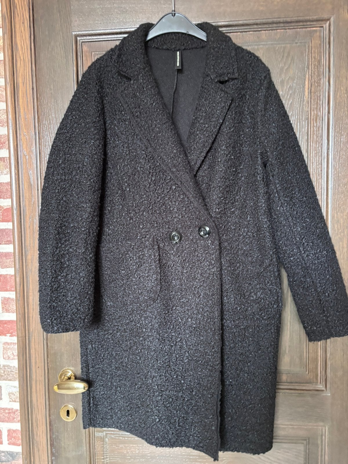 Zwarte jas, Enlèvement ou Envoi, Comme neuf, Taille 42/44 (L), Noir