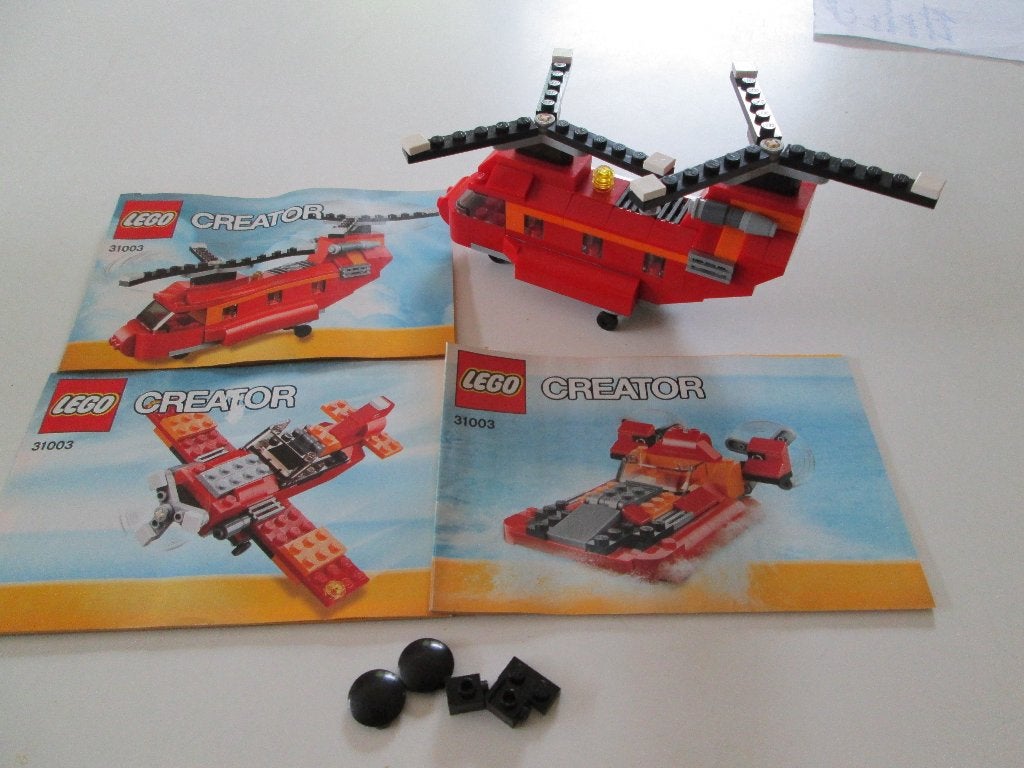 Lego creator van 2013 nr. 31003  3 in 1 rode Rotors, Kinderen en Baby's, Speelgoed | Duplo en Lego, Lego, Compleet, Ophalen of Verzenden