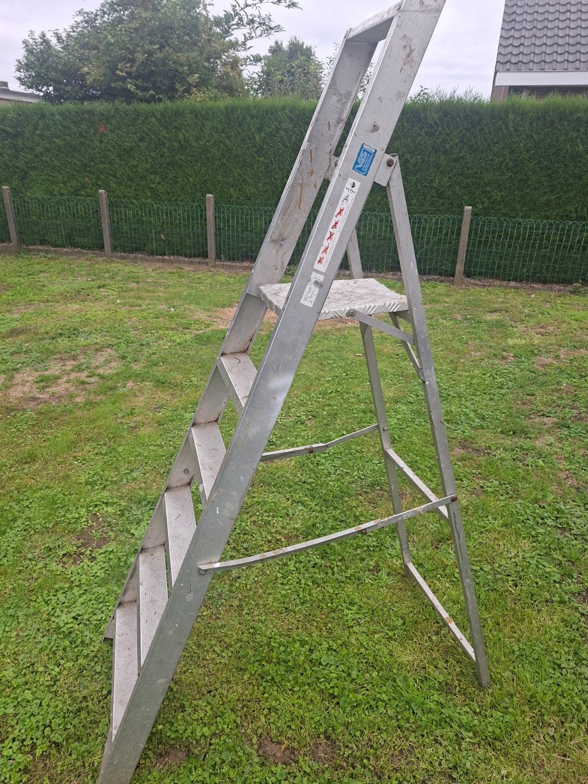 enkelzijdige professionele trapladder/platformladder, Ophalen, Gebruikt, Trap, Opvouwbaar of Inschuifbaar