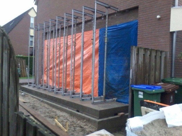metaal construction werken.Poutreli steken werken., Ophalen of Verzenden