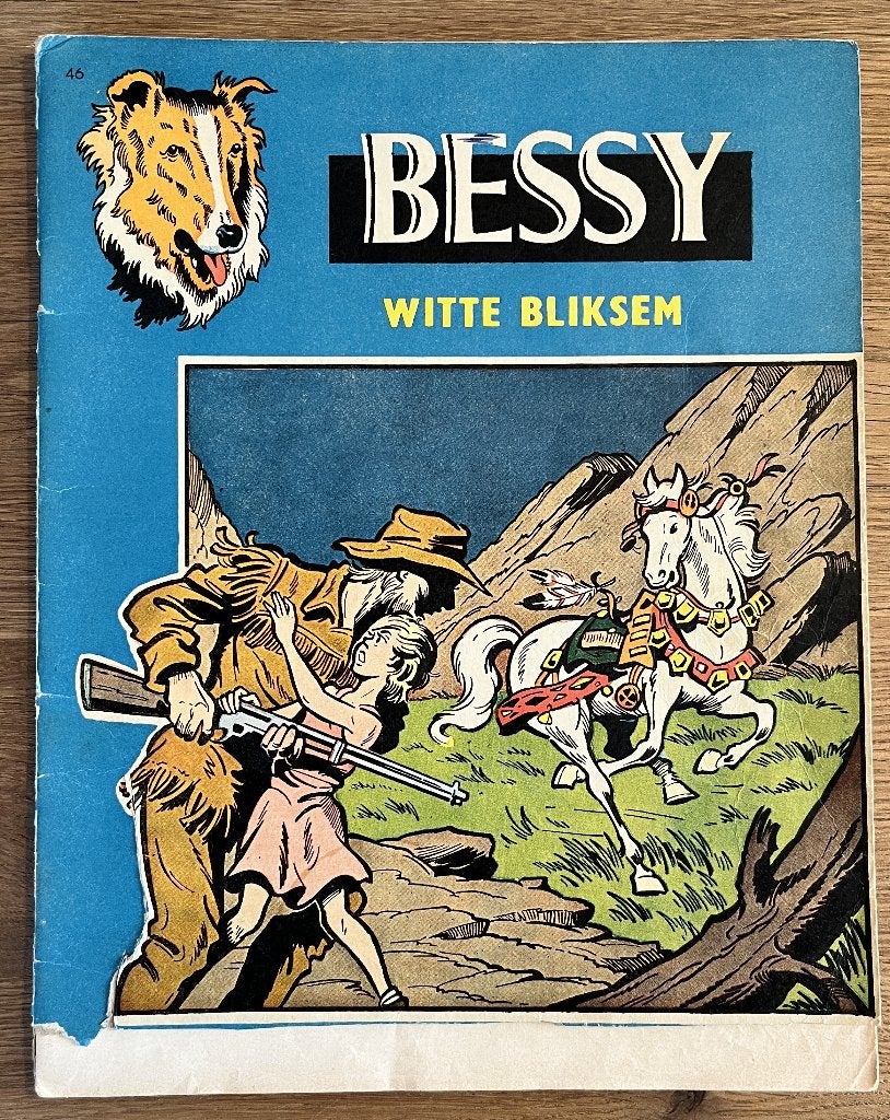 Bessy - Witte Bliksem - 46 (1965) Strip, Eén stripboek, Ophalen of Verzenden, Gelezen