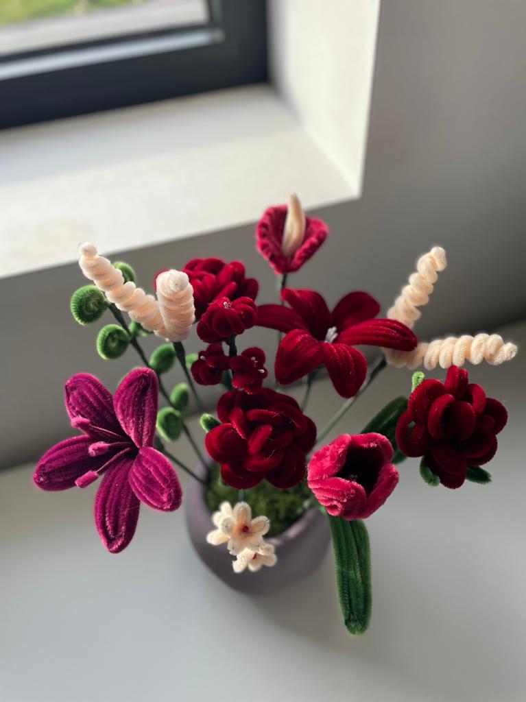 Chenille bloemen cadeau, Enlèvement, Comme neuf