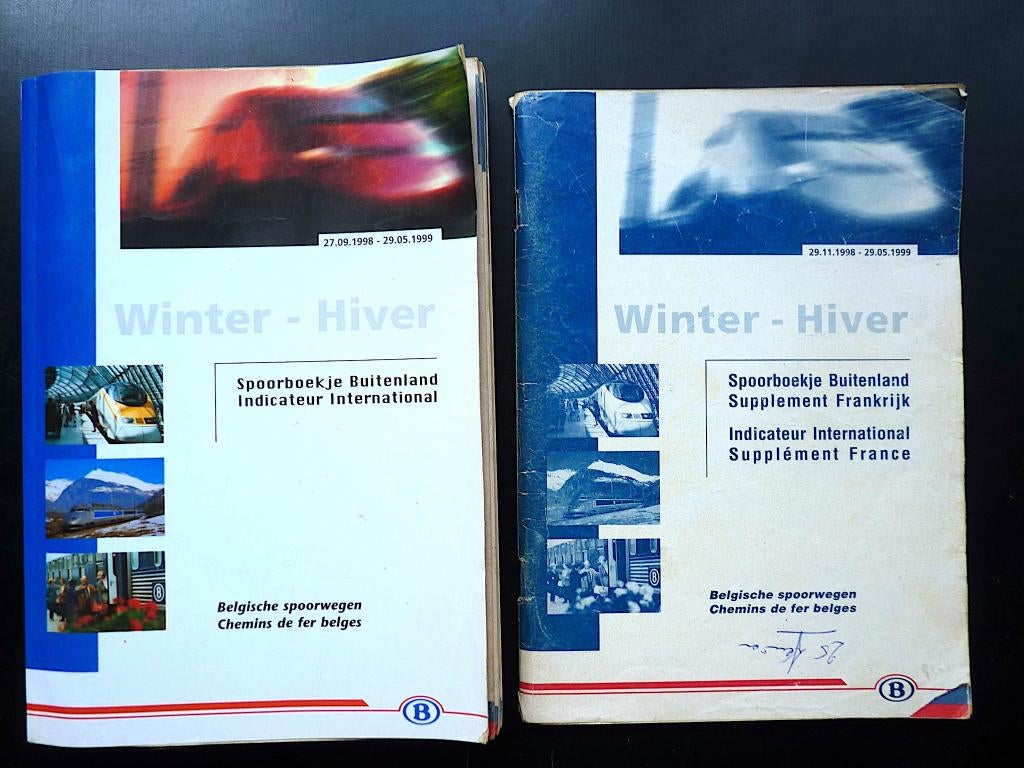 Indicateur SNCB International 11/98-5/99 +supplément france, Collections, Enlèvement ou Envoi, Utilisé, Train, Autres types