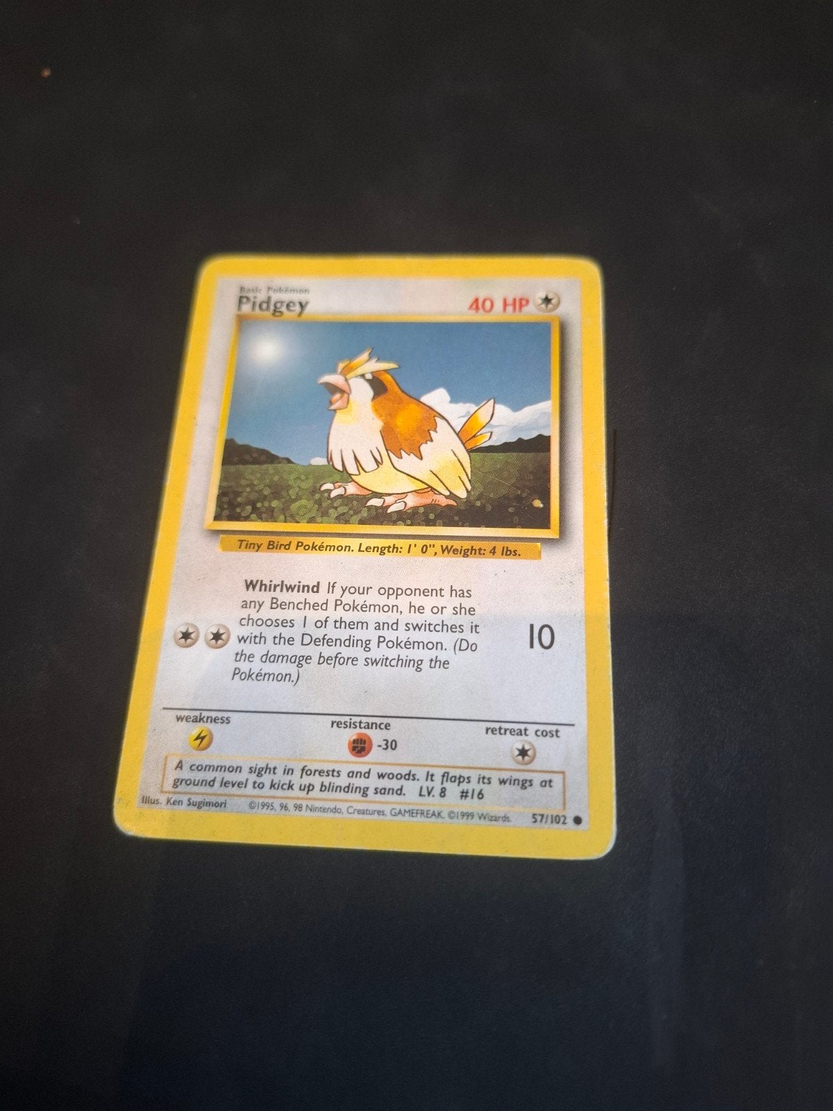 Pidgey Pokémon Kaart - Basis Set 57/102 (Gebruikt, Ophalen of Verzenden