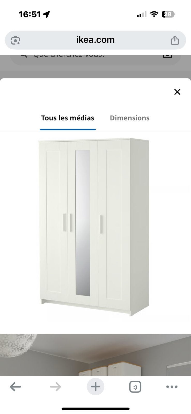 Armoire ikea, Enlèvement ou Envoi, Comme neuf