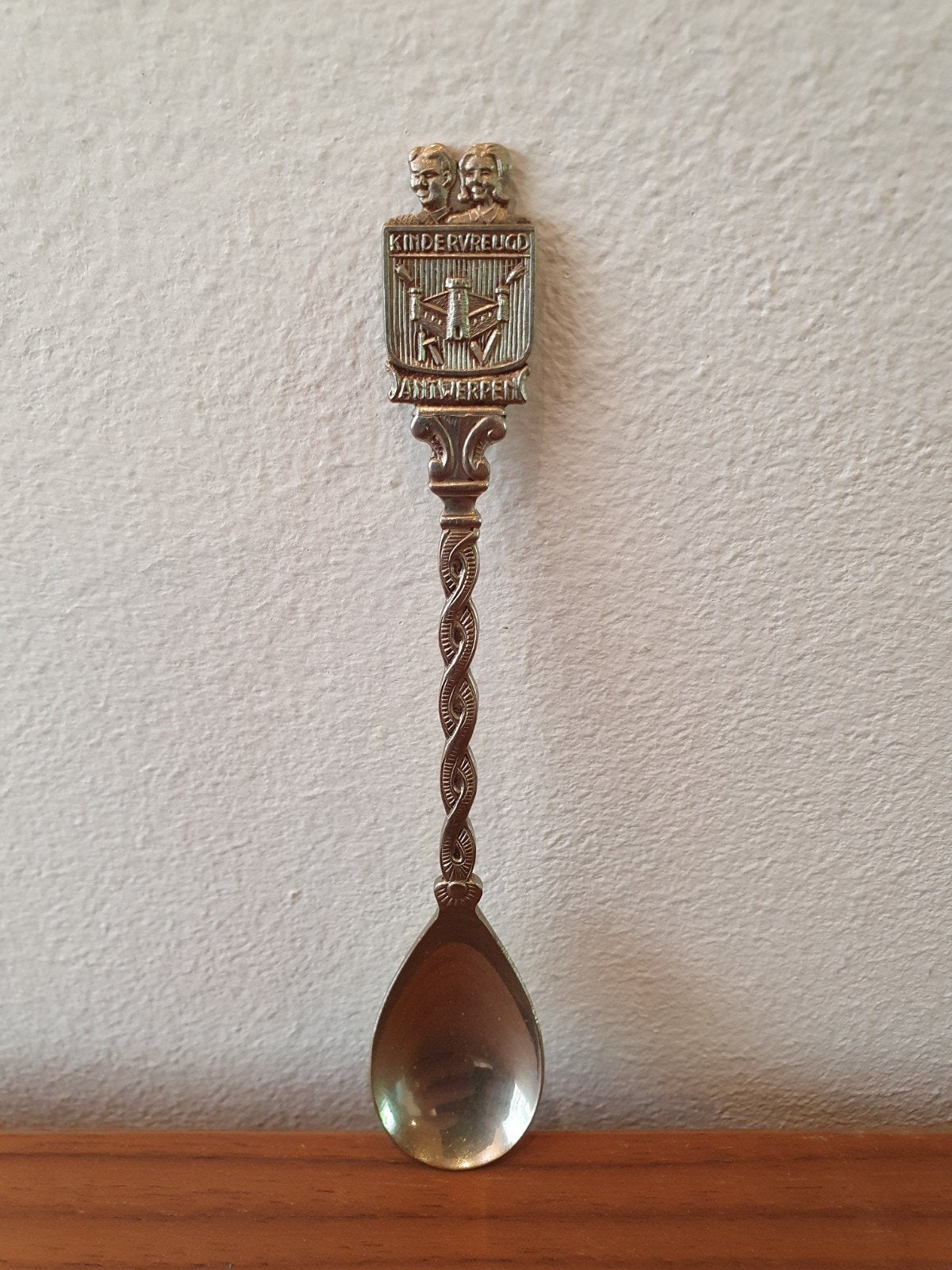 Souvenir lepeltje - Kindervreugd Antwerpen, Verzamelen, Ophalen of Verzenden