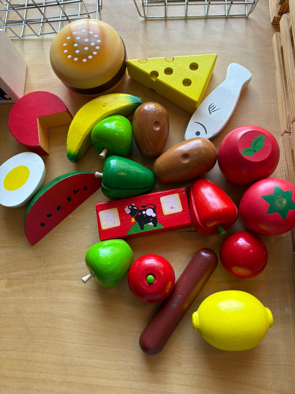 Houten gerief voor keuken en winkeltje, Kinderen en Baby's, Ophalen, Gebruikt, Hout, Speelkeuken-accessoire