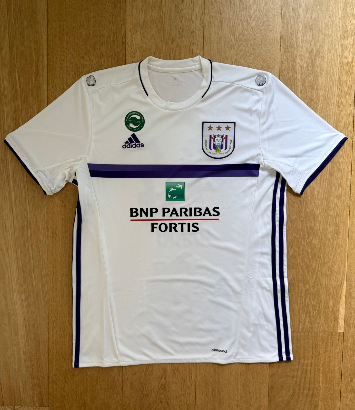 RSC Anderlecht uit 2017-18 - Nieuw en gesigneerd, Maat L, Ophalen of Verzenden, Nieuw, Shirt