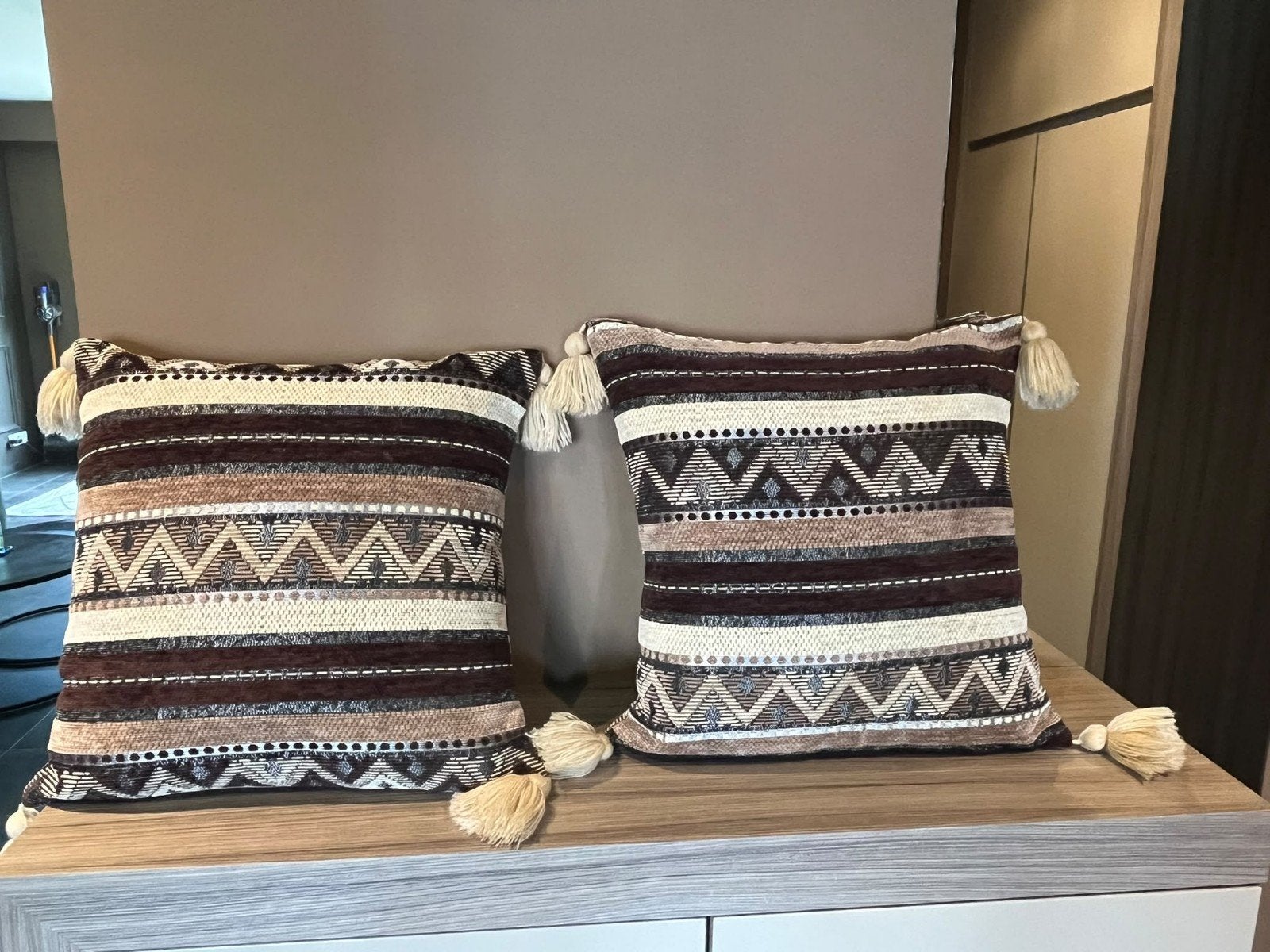 Set van 2 Marokkaanse Stijl Sierkussens, Ophalen