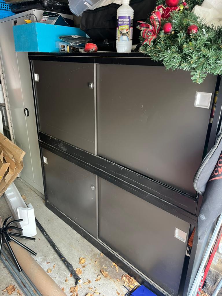 Metalen kasten, Huis en Inrichting, Kasten | Roldeurkasten en Archiefkasten, Ophalen, Zo goed als nieuw
