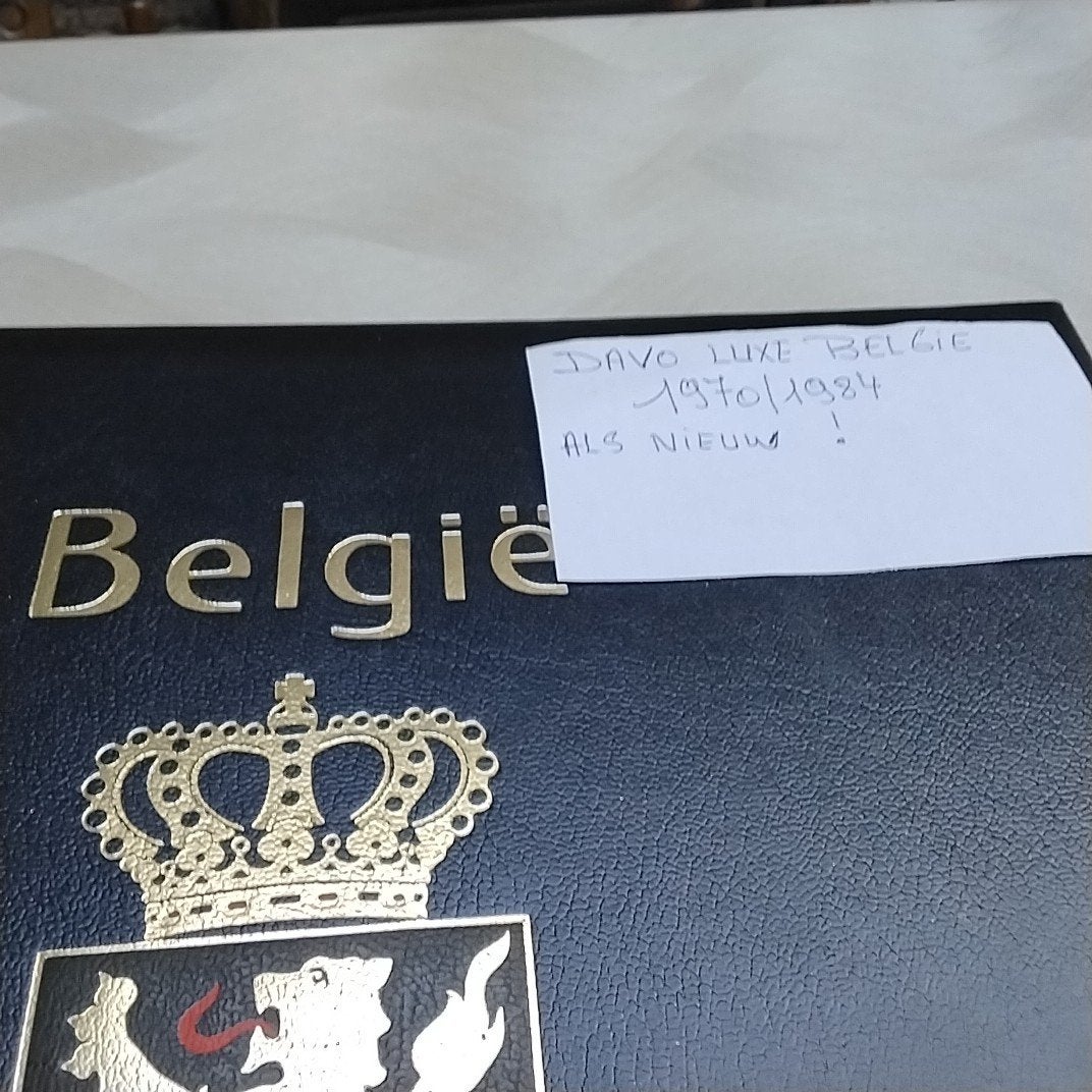 BELGIE ledig DAVO LUXE ALBUM 1970/1984 als nieuw, Ophalen of Verzenden