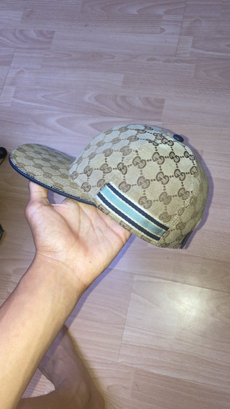 Gucci bande argentine, Enlèvement ou Envoi, Comme neuf, 57 cm (M, 7⅛ pouces) ou moins, Casquette
