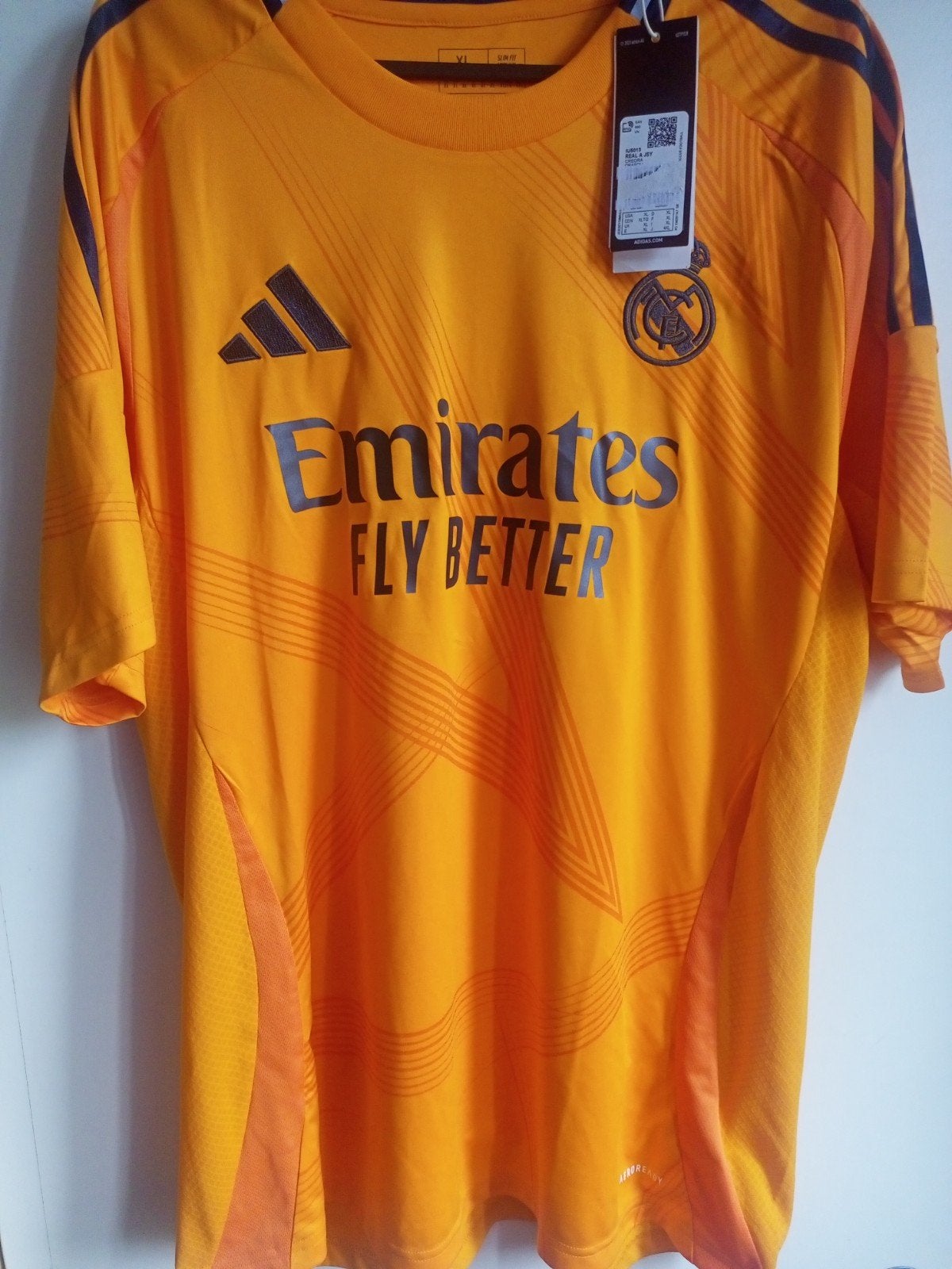 Real Madrid 24/25 Orange XL Adidas Neuf avec étiquette, Enlèvement ou Envoi, Neuf, Maillot