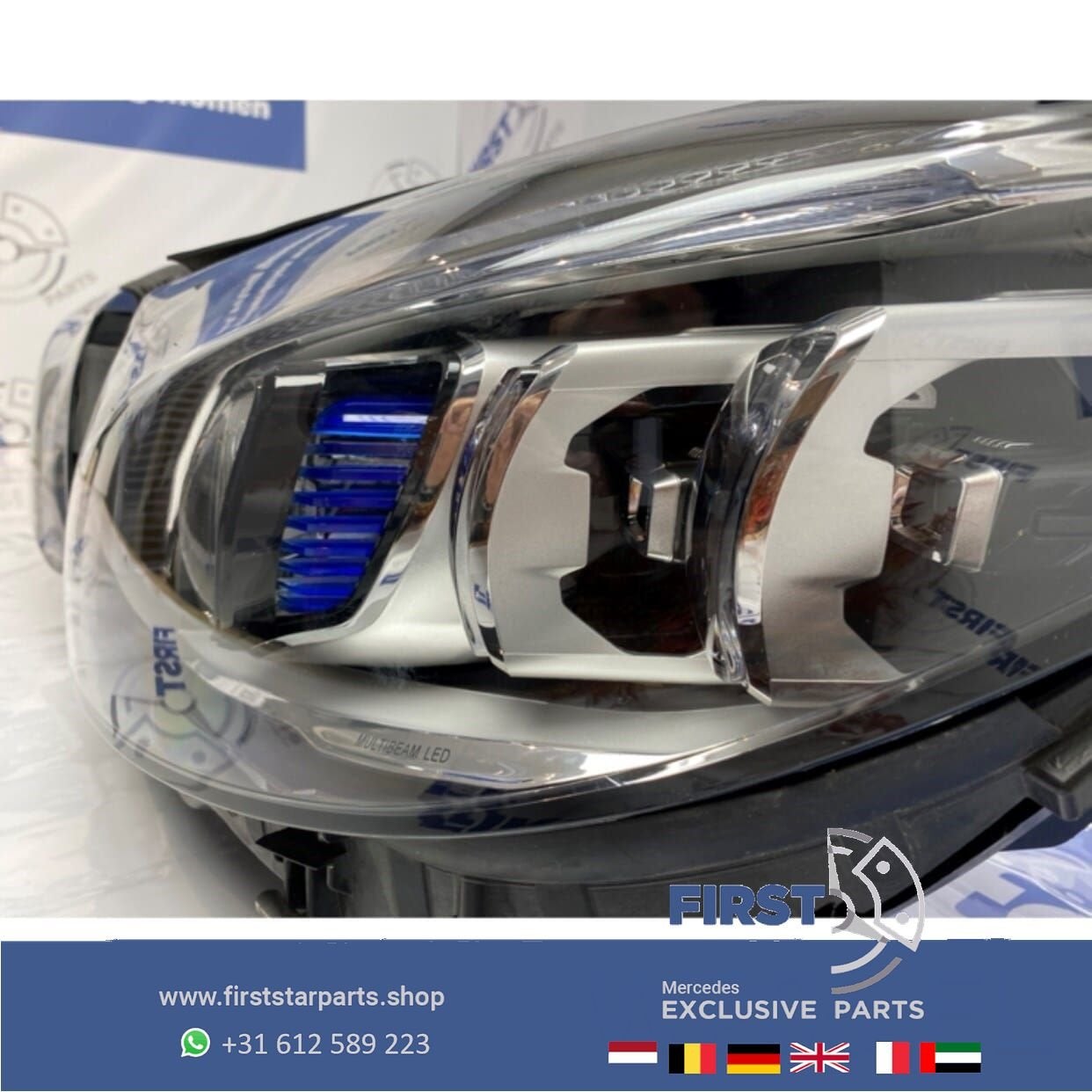 W205 Facelift Multibeam LED koplamp LINKS COMPLEET Mercedes, Auto-onderdelen, Gebruikt, -, Ophalen of Verzenden, -