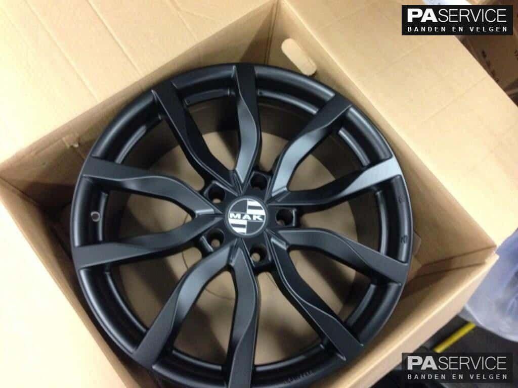 Nw 21 inch MATT BLACK MAK Highlands VOLVO V90 set incPirelli, Auto-onderdelen, Banden en Velgen, Velg(en), -, -, -