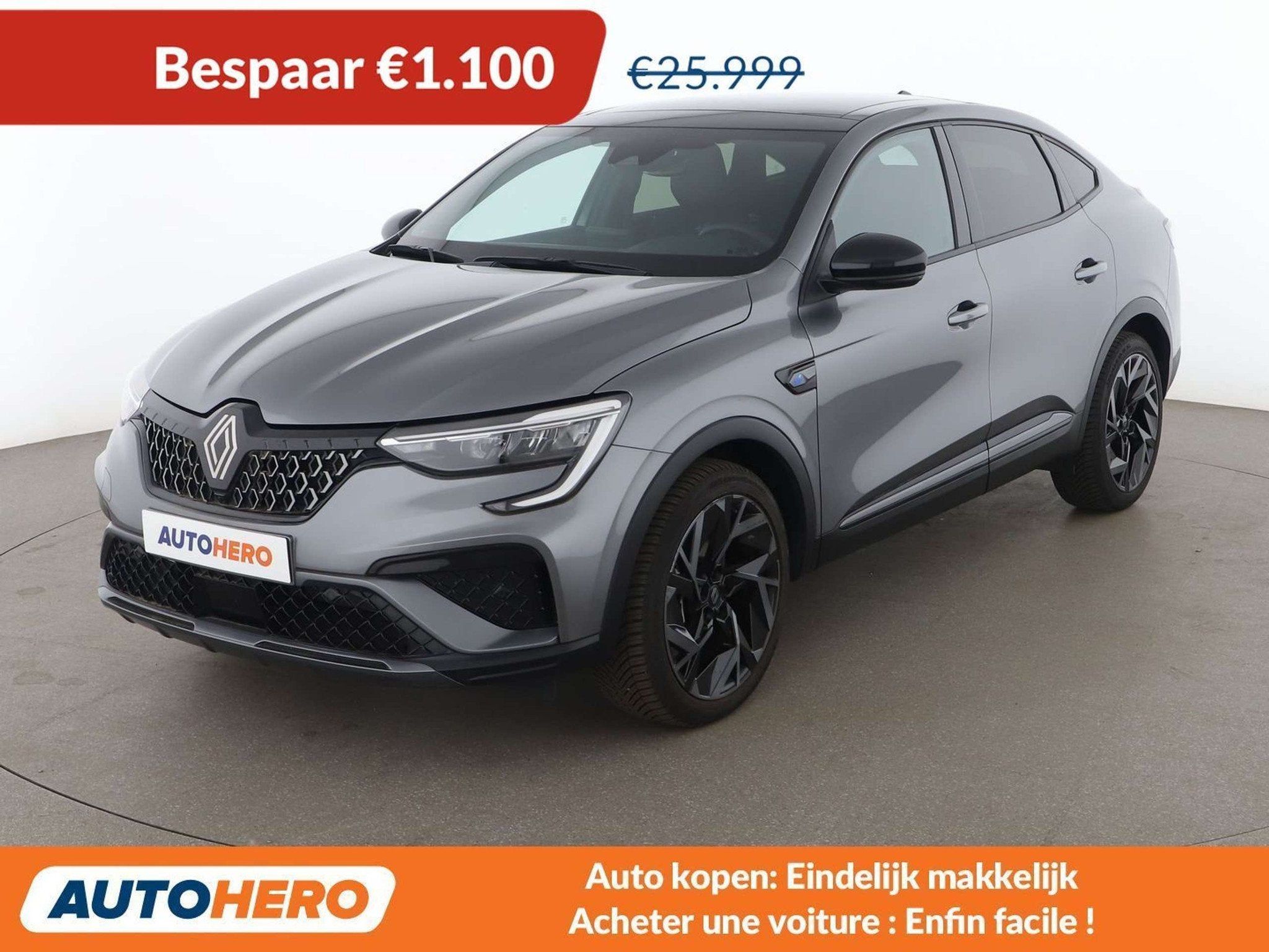Renault Arkana 1.6 Hybrid E-Tech Esprit Alpine (bj 2023), Arkana, Gebruikt, Zwart, 105 kW