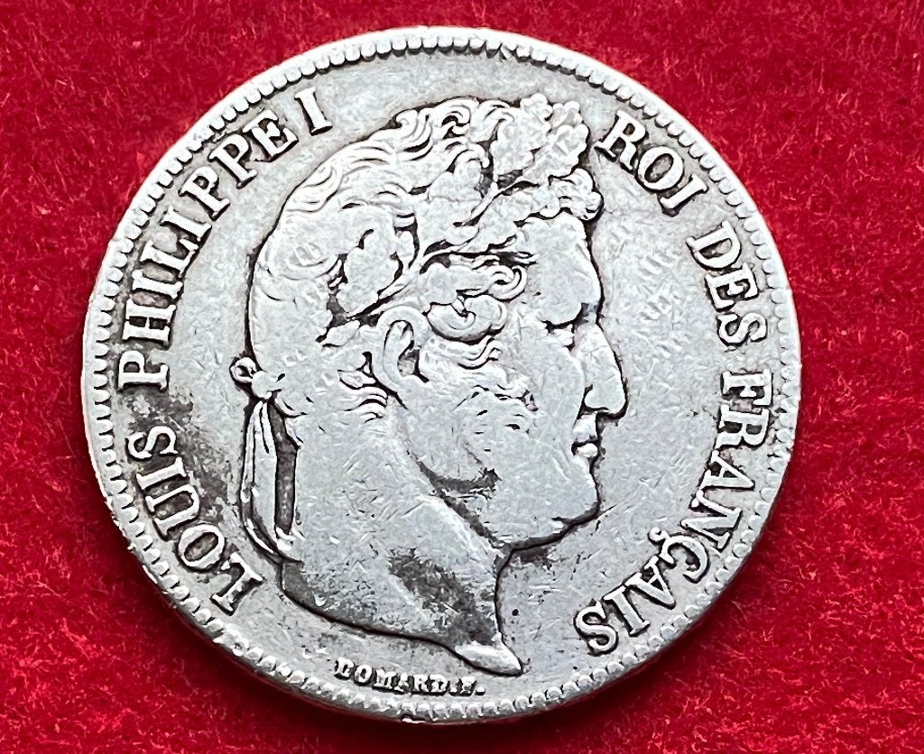 5 Franse Franken Louis Philippe 1835 La Rochelle, Ophalen of Verzenden, Zilver