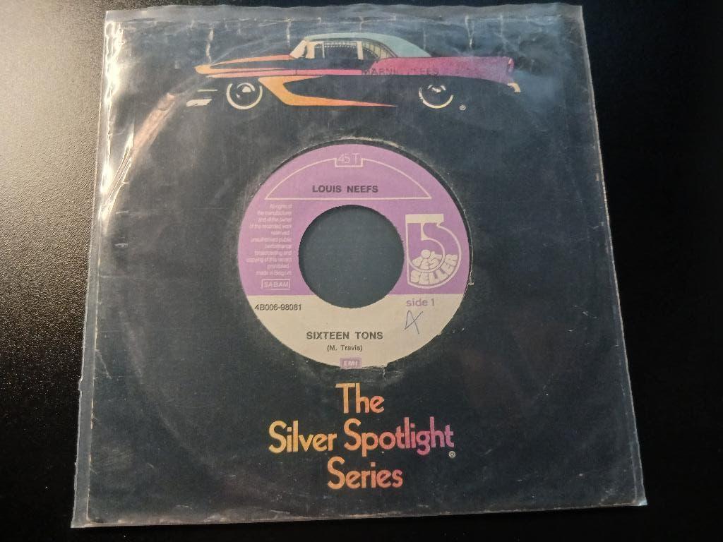 Louis Neefs ‎– Sixteen Tons '' Popcorn '', Gebruikt, 7 inch, Ophalen of Verzenden, Pop