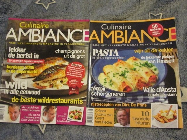 2x magazine : Culinaire Ambiance2009 + 2010  -- recepten, Enlèvement ou Envoi, Utilisé, Autres régions
