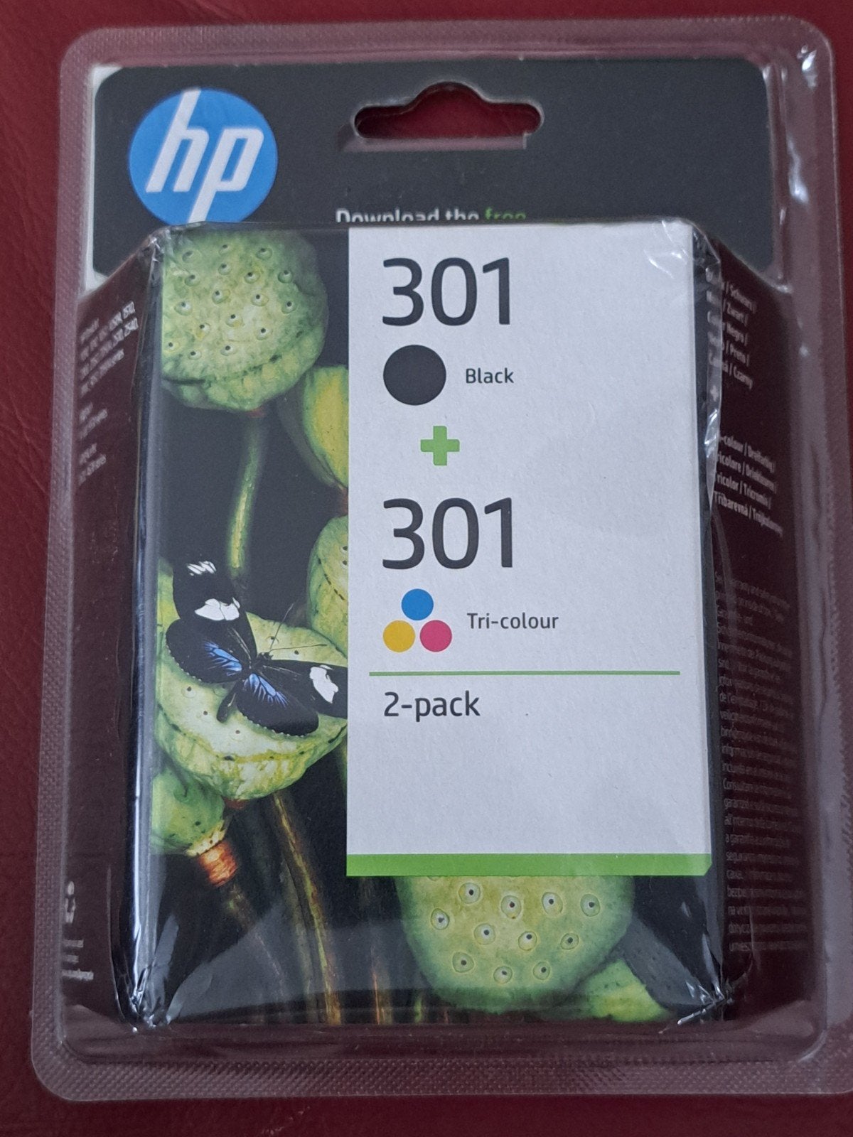 301 stuks van 2 authentieke inktcartridges in zwart/drie kle, Ophalen, HP